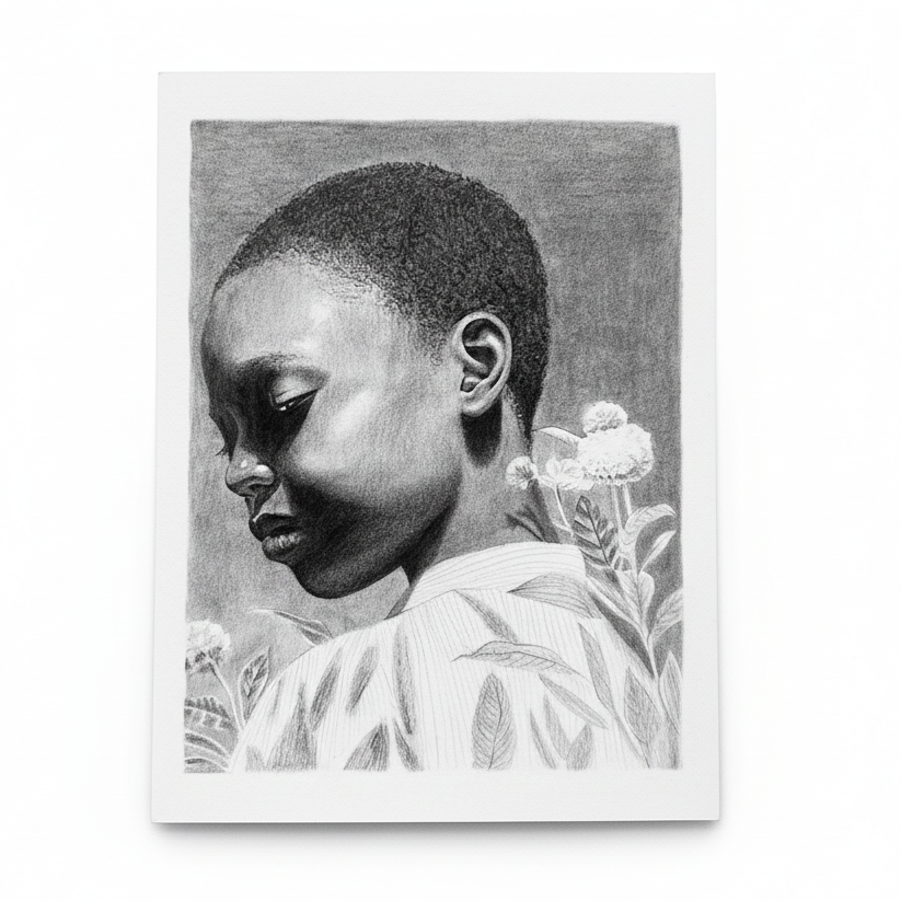 Solace ORIGINAL PENCIL DRAWING