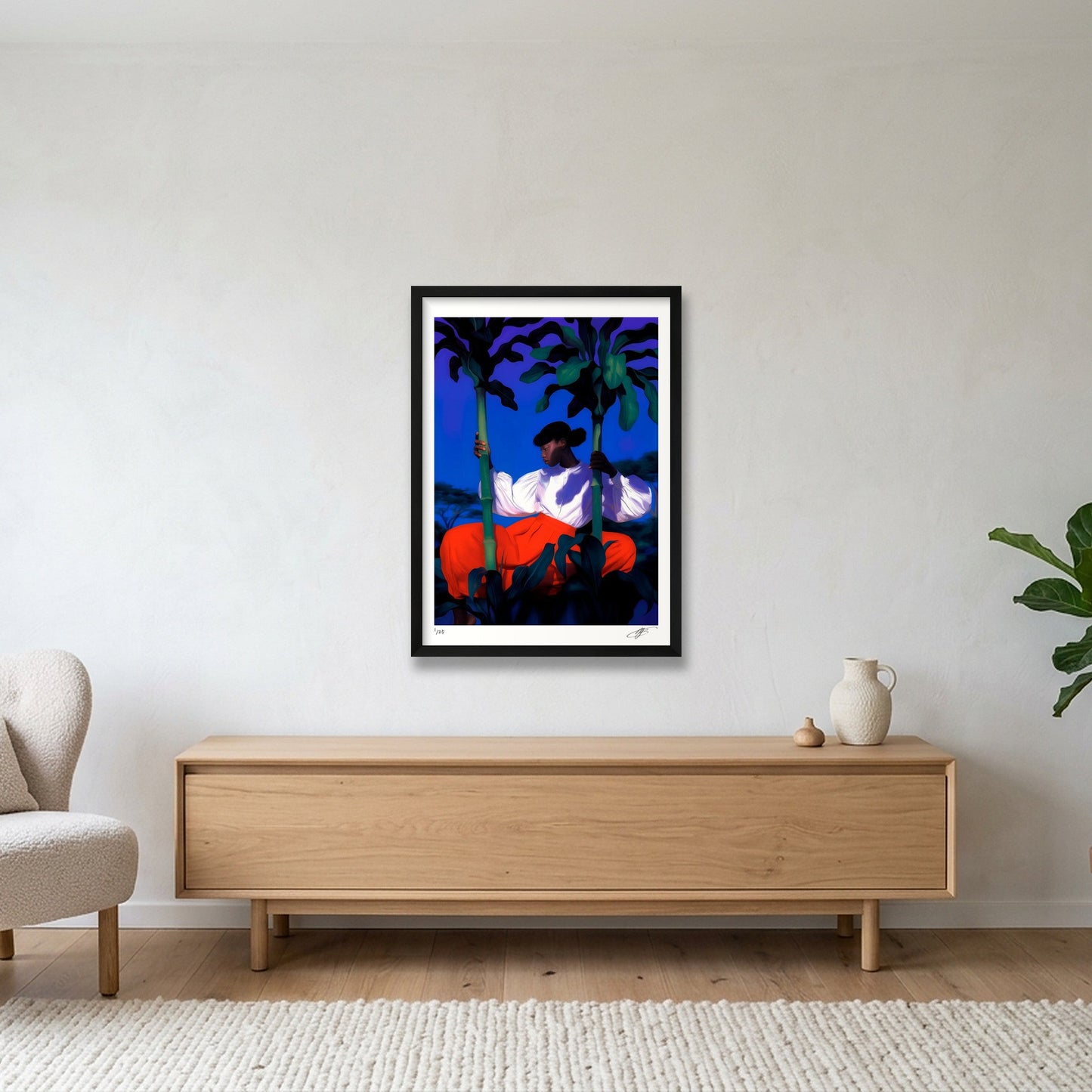 Solène — 42×59cm, 17×23" Black Frame