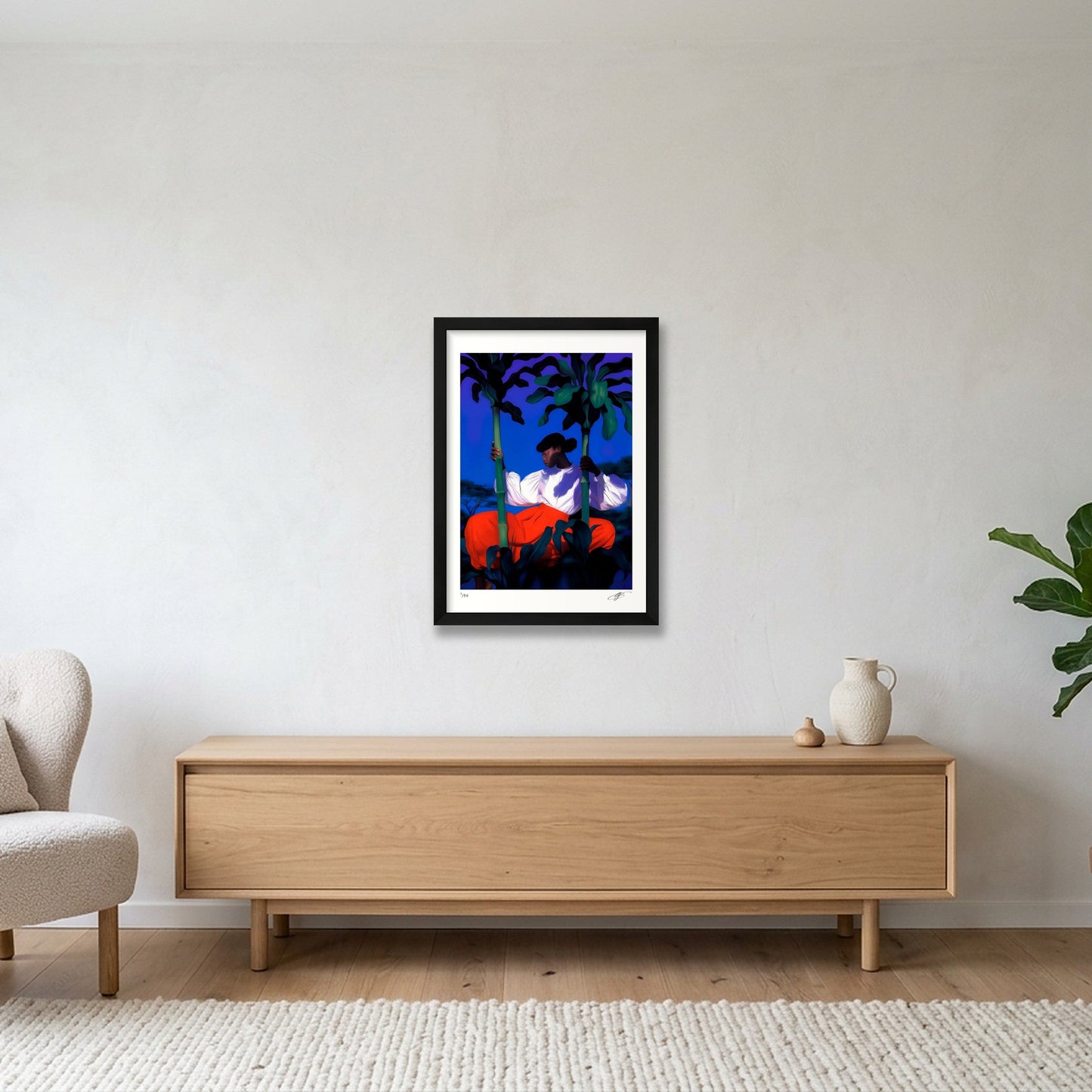 Solène — A3 (30×42cm, 12×17") Black Frame