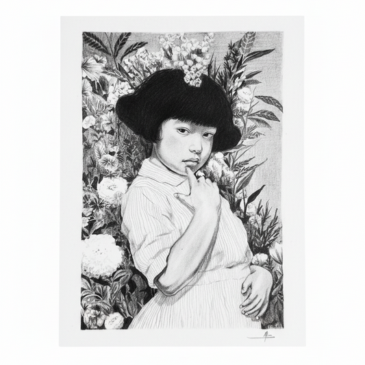 Garden of Secrets ORIGINAL PENCIL DRAWING